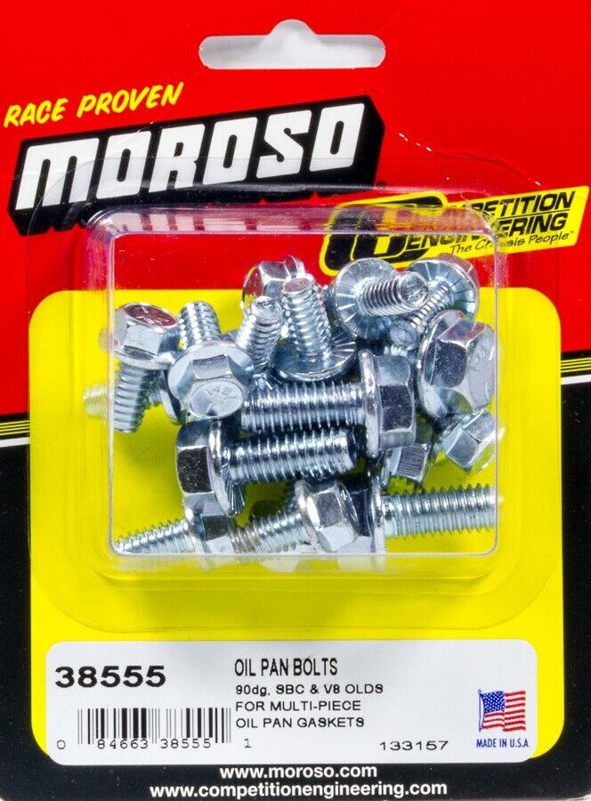 moroso-38555-oil-pan-bolt-kit-self-locking-flange-head-sbc-olds-v8