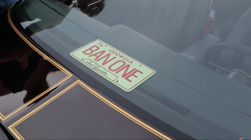 BAN ONE license plate, Smokey and the Bandit