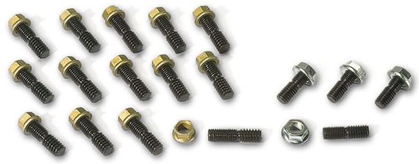 Moroso 38350 Oil Pan Stud Kit SBC 90? V6 Olds V8 Grade 8 Steel Blk Oxide Finish