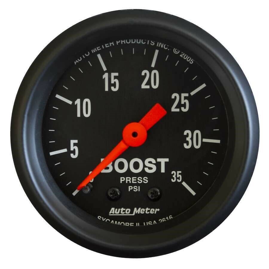 Autometer 2616 Z Series 2 116 Mechanical Boost Gauge 0 35 Psi Turbo